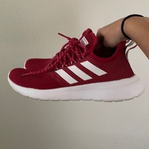 Red and White Running Adidas